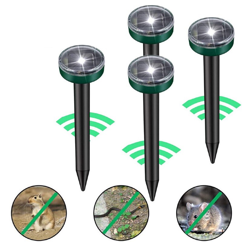 Set 4 x Aparat pentru alungat rozatoare, cartite, efecte sonore si vibratii - imagine 3