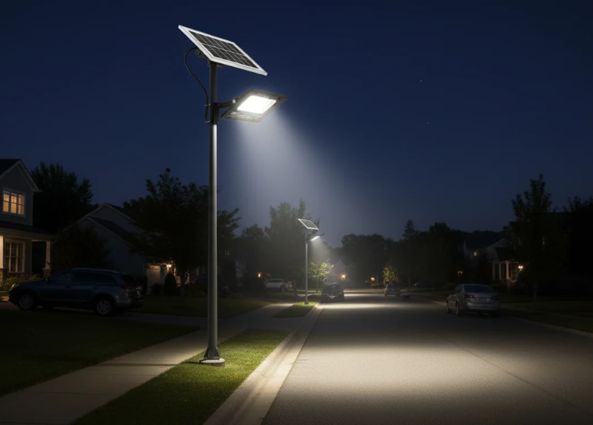 Proiector solar Innova 100 W, IP66, 6500K, telecomanda, indicator baterie - imagine 3