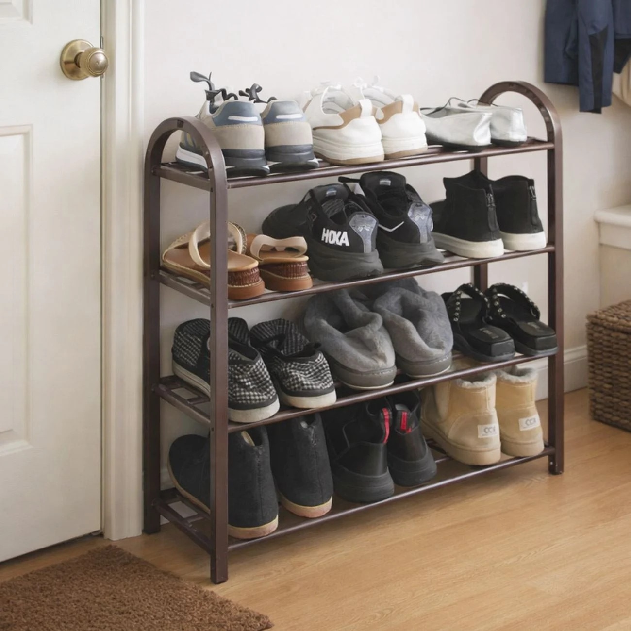 Suport metalic pentru incaltaminte, 4 rafturi - imagine 2