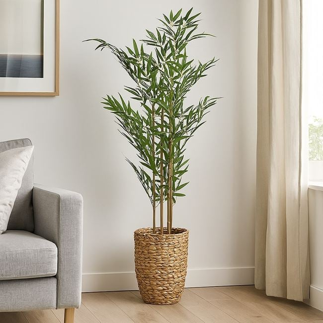 Planta decorativa cu ramuri din bambus, 120 cm - imagine 2
