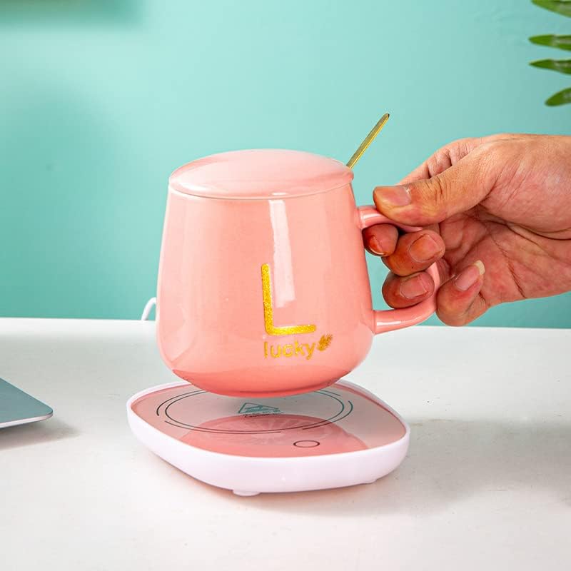 Oferta 1+1, Cana 350 ml, suport termic, Roz - imagine 2