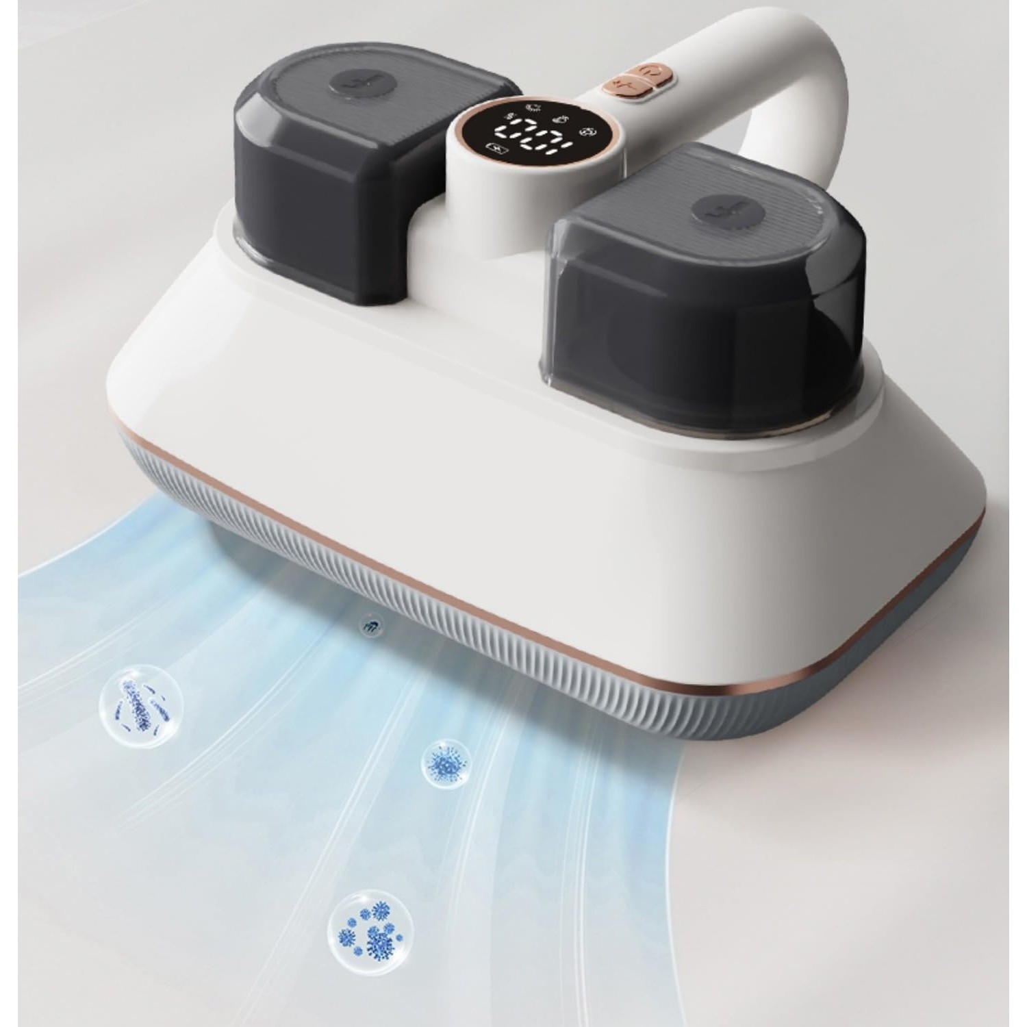 Aspirator portabil fara fir,  incarcare USB, filtru UV-C HEPA - imagine 2