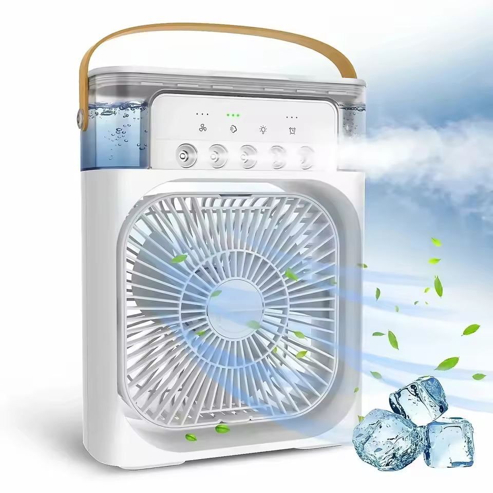 Ventilator cu rezervor de apa sau gheata, 600 ml - imagine 3
