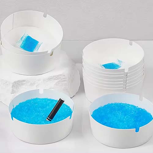 Set 25 scrumiere cu gel, produs de unica folosinta - imagine 3