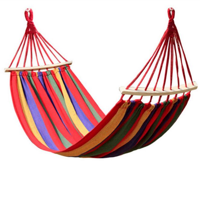 Hamac cu bara de lemn pentru o vara relaxanta - imagine 2