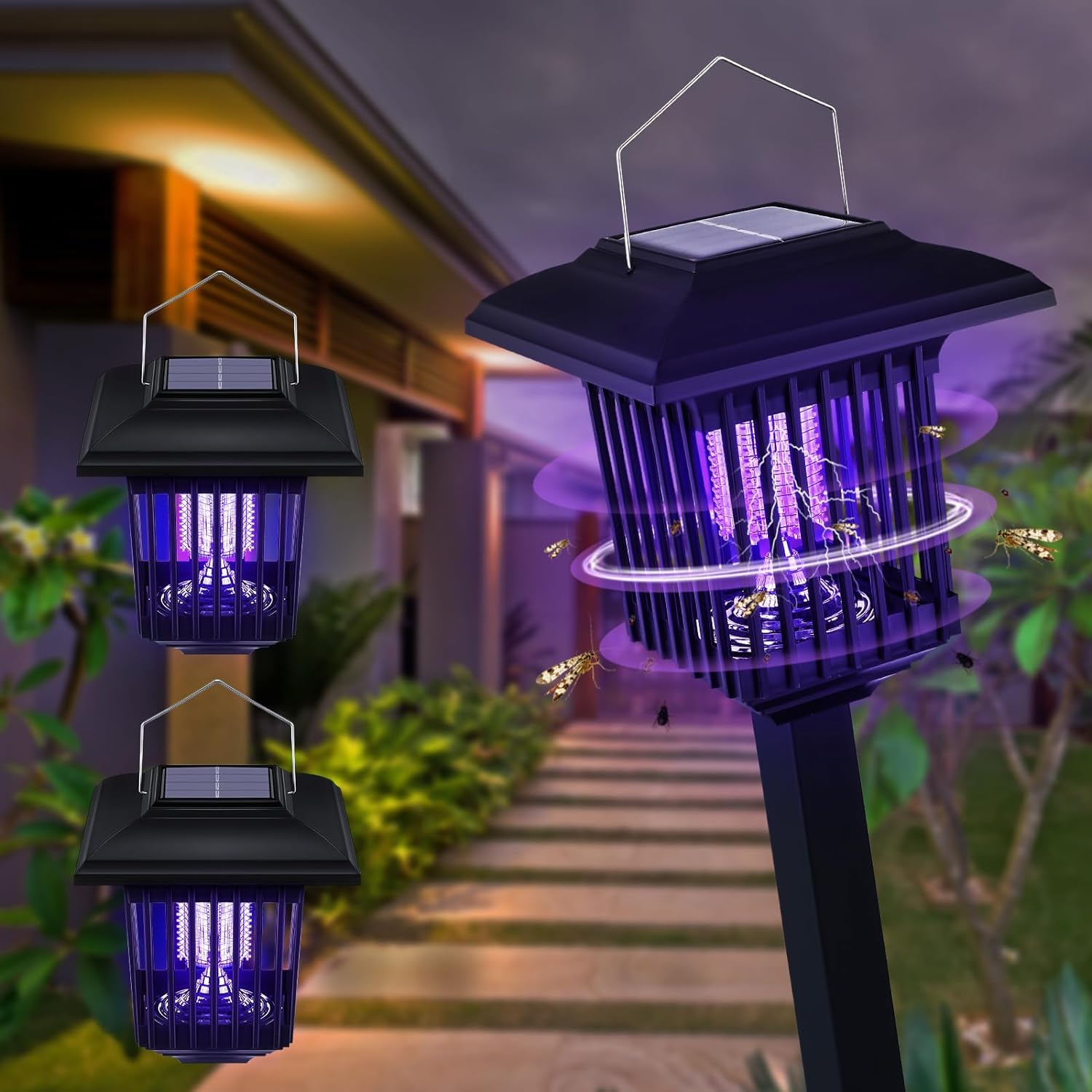 Felinar solar impotriva insectelor, lumina UV - imagine 2