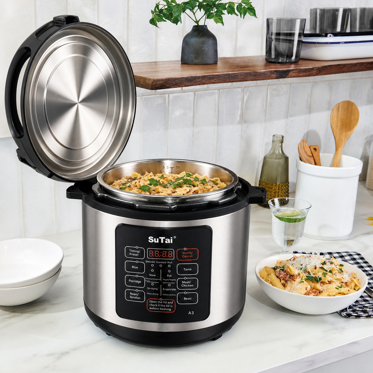 Multicooker 7 Litri, 9 programe, Oala electrica cu gatire sub presiune - imagine 2