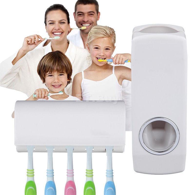 Oferta 1+1 Gratis! Dozator pasta de dinti cu suport pentru 5 periute - 2 | YEO