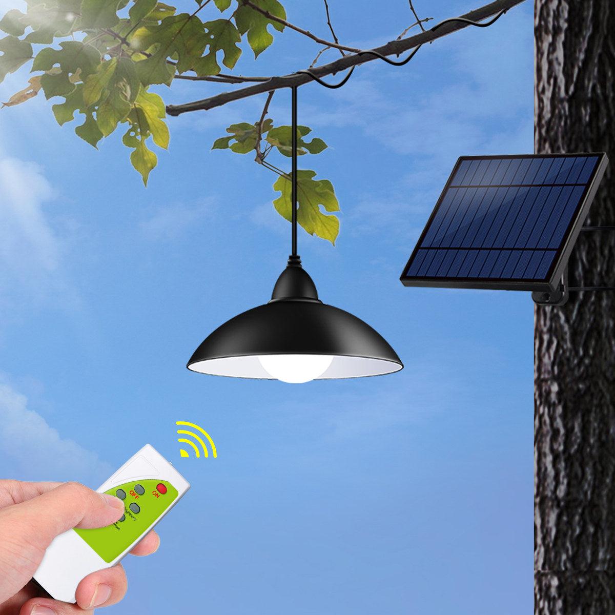 Set panou solar cu 2 becuri LED cu aplica, telecomanda, 50W - 1 | YEO