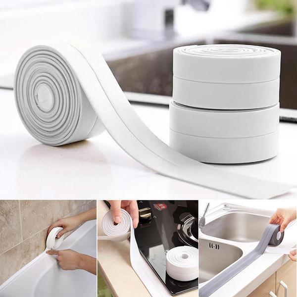 Set 2 x banda adeziva pentru etansare, 3.6 cm x 3.2 m, alb