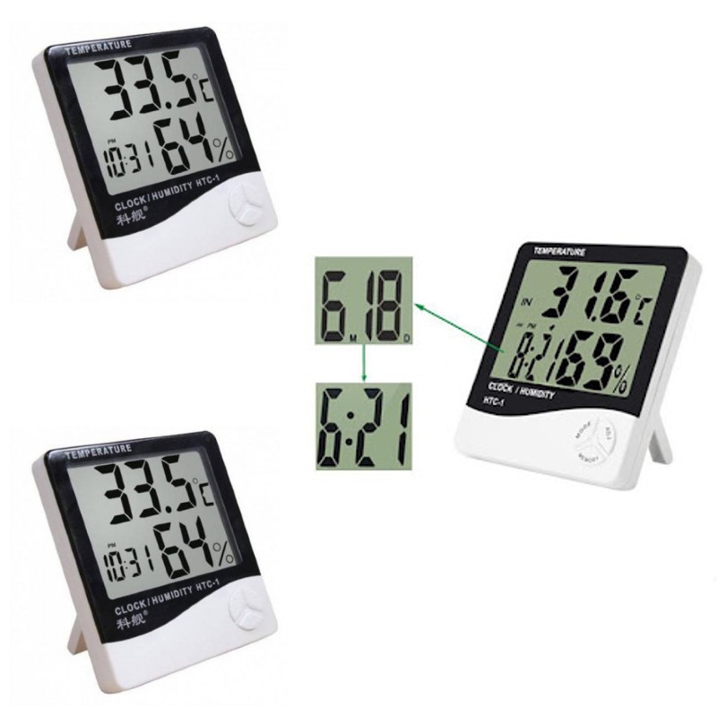 Set 3 x Termohigrometru digital - statie meteo - 1 | YEO