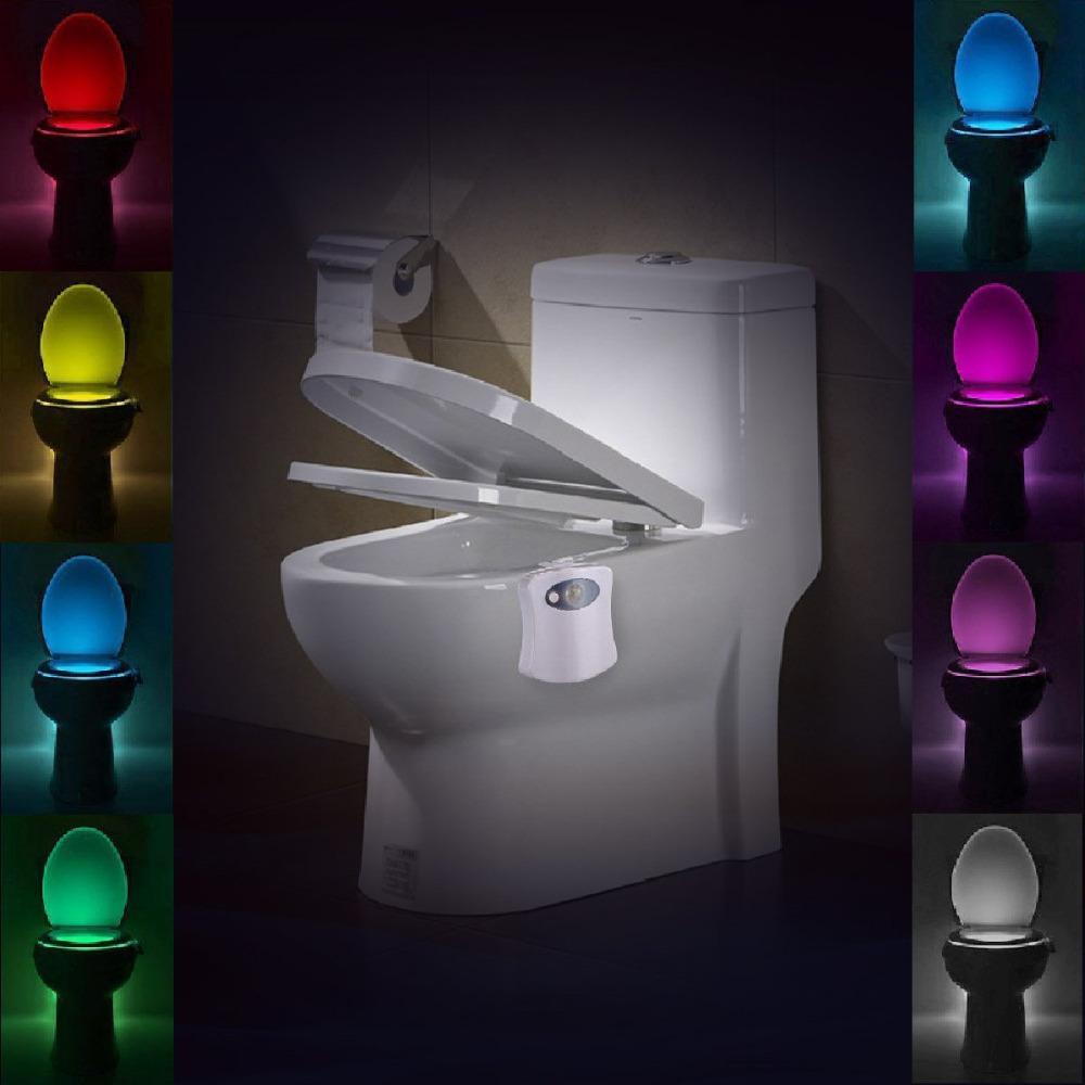 Led pentru vasul de toaleta cu senzor infrarosu de miscare si 8 lumini - 1 | YEO