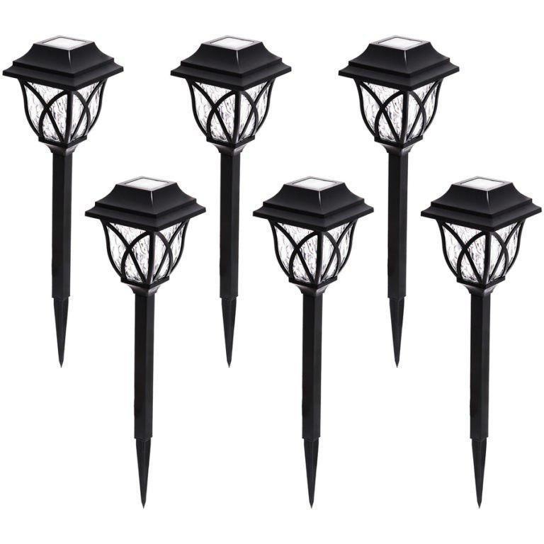 Set 4 x lampa solara felinar LED 43 cm - imagine 2