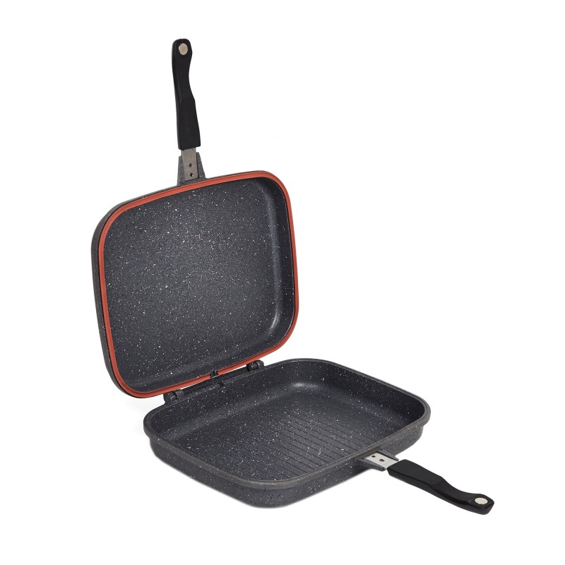 Tigaie dubleta grill, antiaderenta, 32 cm - 2 | YEO