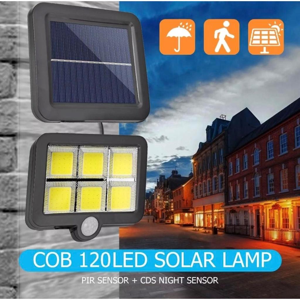 Set 2 x Proiector solar 120 LED 6 COB senzor de lumina si miscare - 2 | YEO