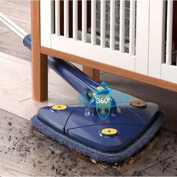 Mop inovativ CleanMaster, reglabil, rotire 360, albastru