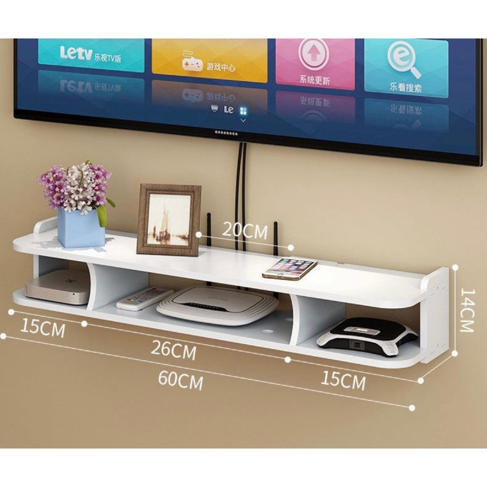 Suport router si accesorii, 3 compartimente, 60 cm - 2 | YEO