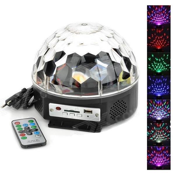 Glob Disco Led cu telecomanda si Redare Audio MP3 + Stick cadou - 1 | YEO