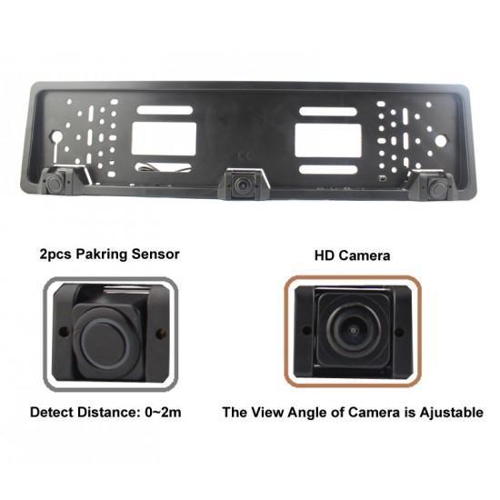 Set suport numar auto cu camera video marsarier si senzori parcare - 2 | YEO