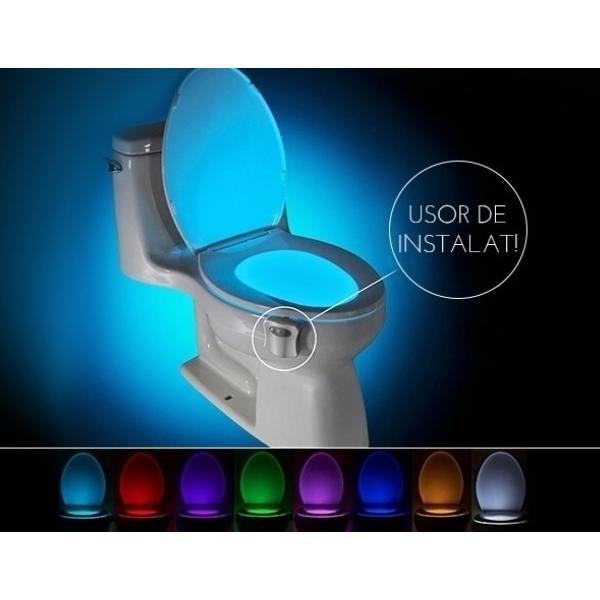 Dozator pasta de dinti + Suport periute + Lampa led toaleta cu senzor - 2 | YEO