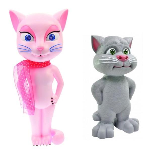 Set 2 jucarii interactive: pisicile Talking Tom + Talking Angela - 1 | YEO