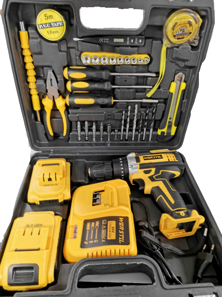 Trusa Bormasina 36V cu 2 acumulatori si incarcator + 37 Accesorii - 1 | YEO
