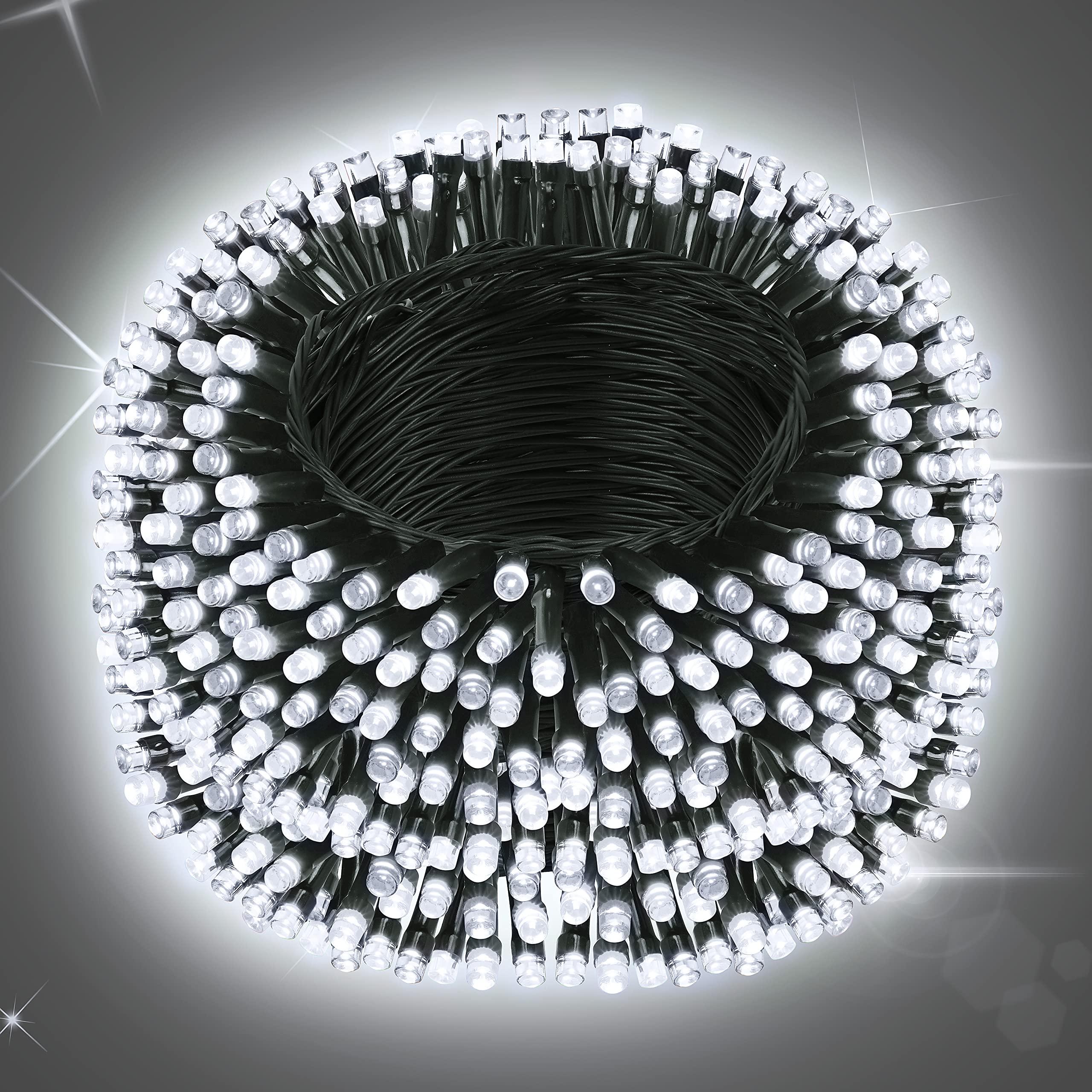 Instalatie LED fir 50 metri, rola 300 LED, Alb rece, 220 V