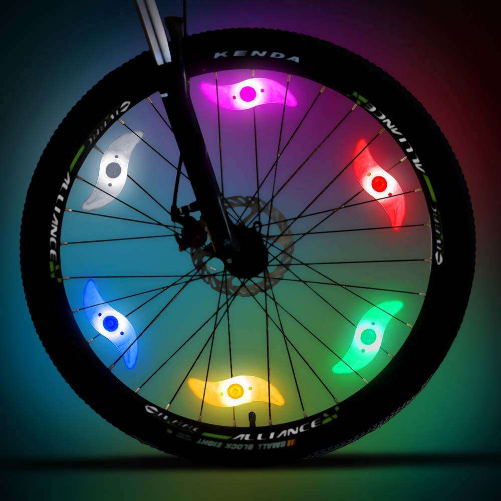 Set 4 LED RGB pentru roata de bicicleta - 2 | YEO