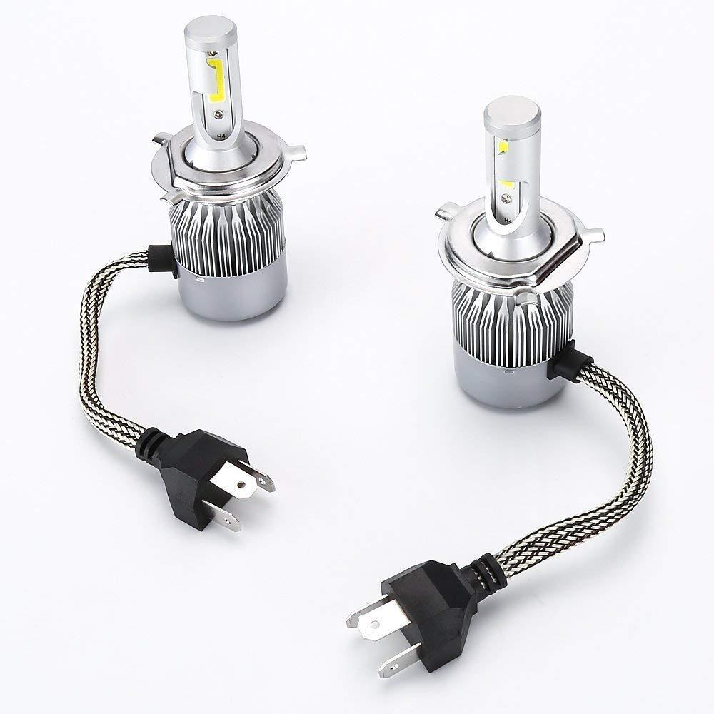 Set 2 becuri auto LED C6 H4 6000K cu 2 faze - 1 | YEO