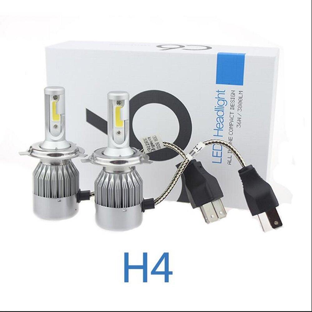 Set 2 becuri auto LED C6 H4 6000K cu 2 faze - 2 | YEO