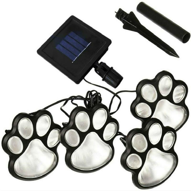 Set 4 lampi solare Paw Print Light - 2 | YEO