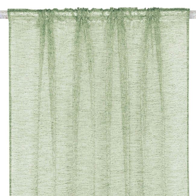 Set 2 x Perdea Verde 140x260 cm, Banda pentru sina - 1 | YEO