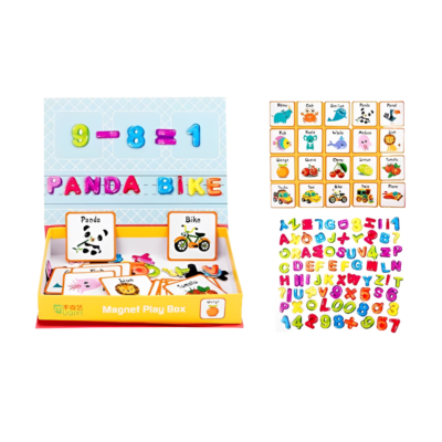 Cutie cu puzzle Magnetic Play Box, School 101 piese - 2 | YEO