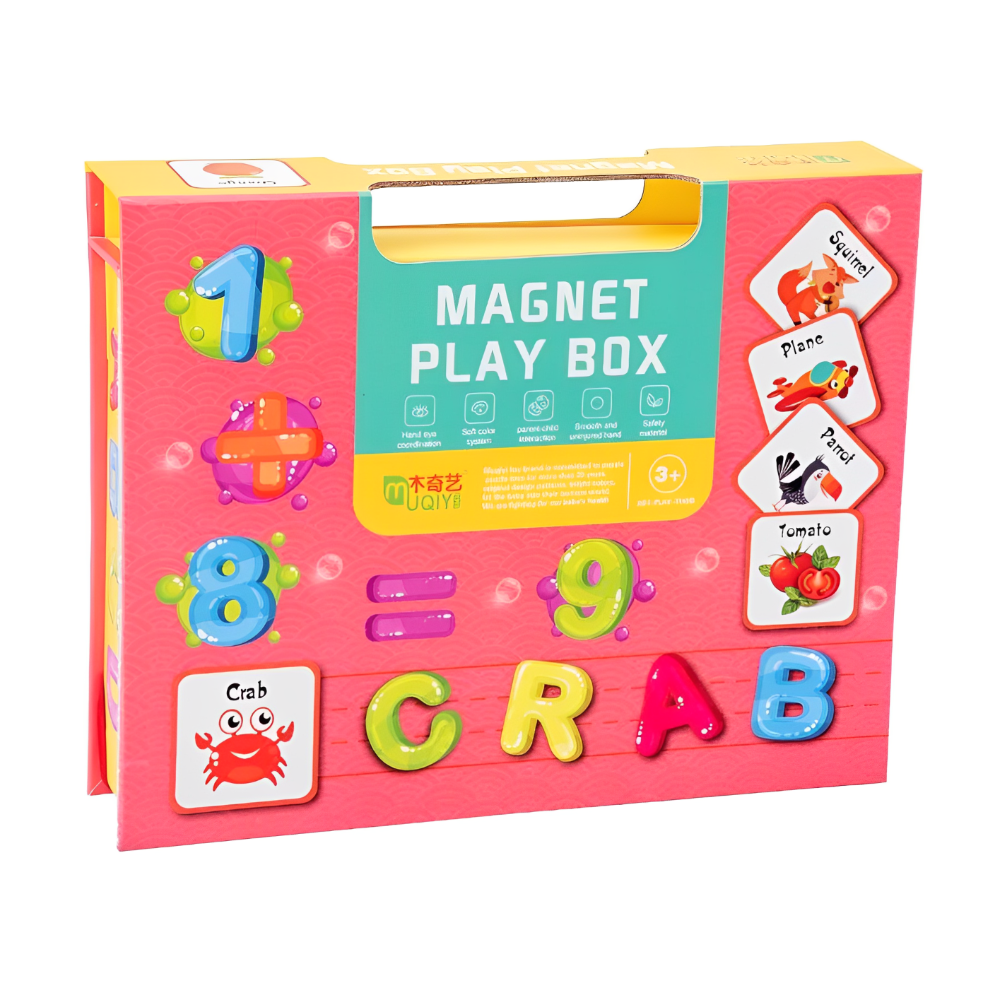 Cutie cu puzzle Magnetic Play Box, School 101 piese - 1 | YEO