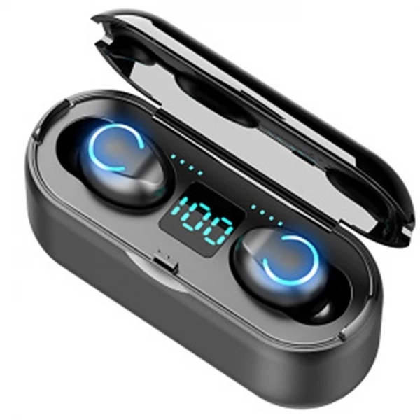 Casti Bluetooth F9, Touch Control, PowerBank - 1 | YEO