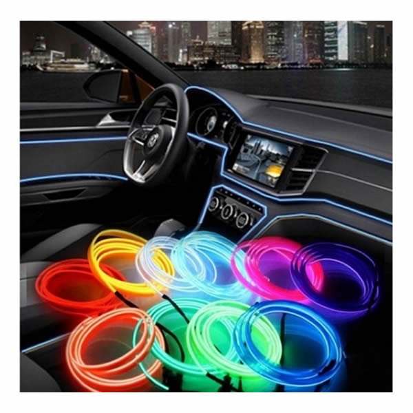 Banda LED auto decorativa, 3 metri, 12V, pentru interior - 1 | YEO