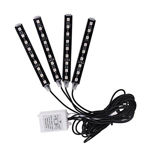 Lumini ambientale auto Kit interior LED RGB cu telecomanda - 2 | YEO