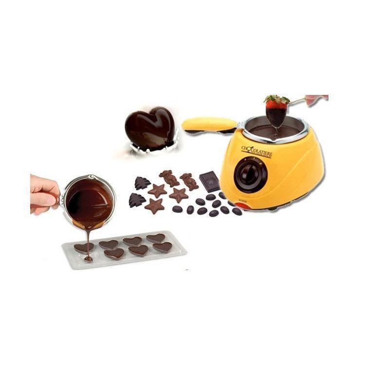 Aparat electric pentru topit ciocolata + Set Fondue - Chocolatiere - 1 | YEO