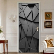 Autocolant decorativ pentru usa - 77 x 200 cm, Black Creative