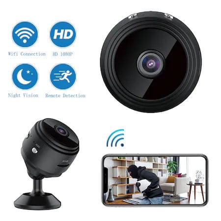 Camera video Wi-Fi 1080p HD, unghi 150, NightVision, Senzor de miscare