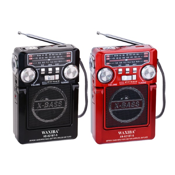 Radio portabil solar cu Bluetooth, MP3 Player si lanterna, AM/FM/SW