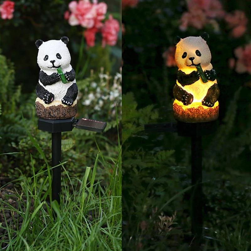 Lampa solara pentru gradina, urs Panda 42 cm