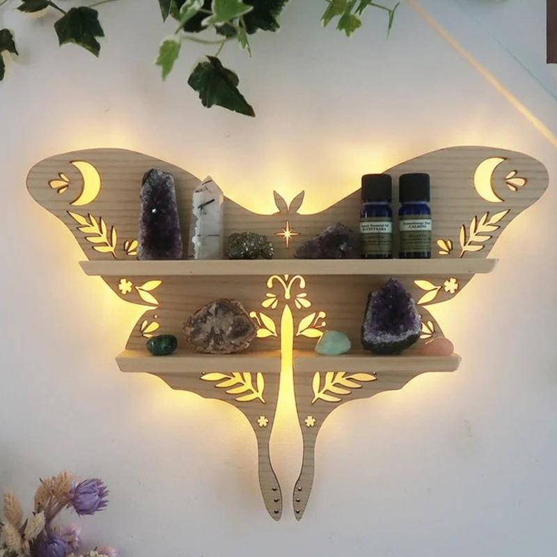 Etajera decorativa lemn, Butterfly
