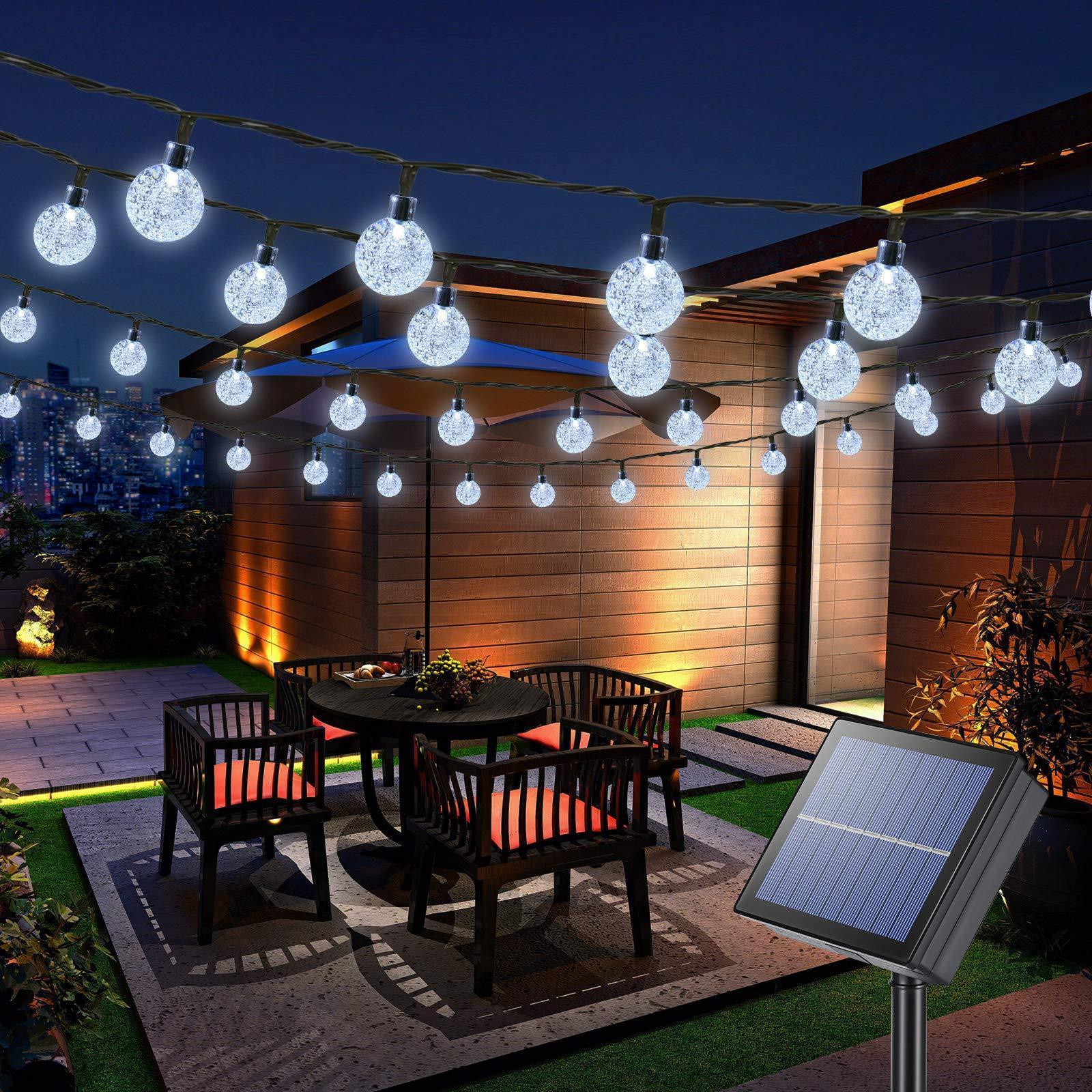 Instalatie solara 50 globulete LED, Alb rece