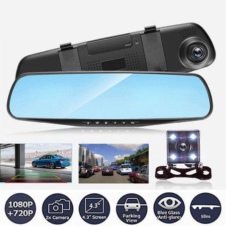 Oglinda auto DVR retrovizoare, camera fata-spate Full HD 1080