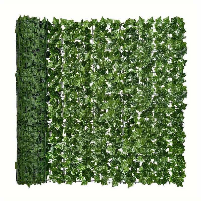 Gard verde artificial cu frunze, 300 x 100 cm