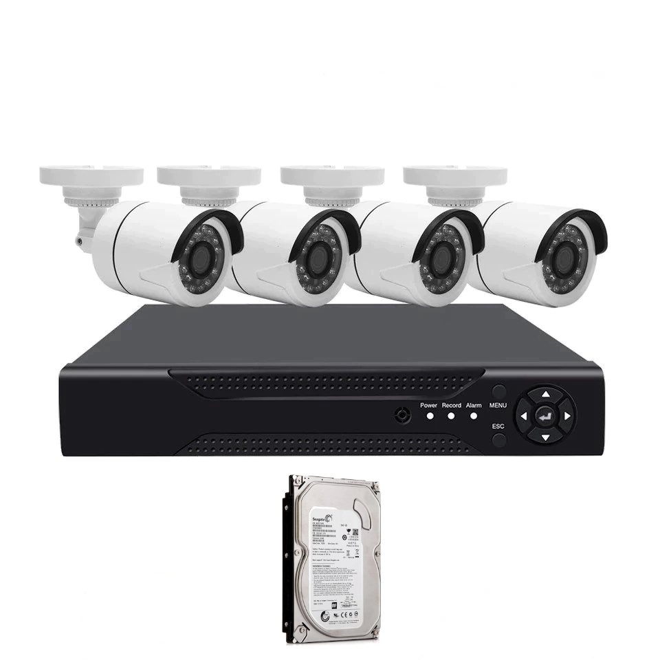 Kit Supraveghere Video, Jortan AHD, CCTV 4 Camere + Hard Disk 500 GB