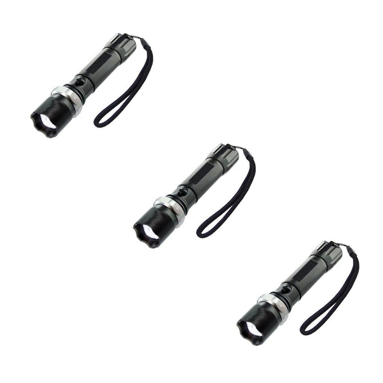 Set 3 x Lanterna Cree Led din aluminiu cu spot reglabil