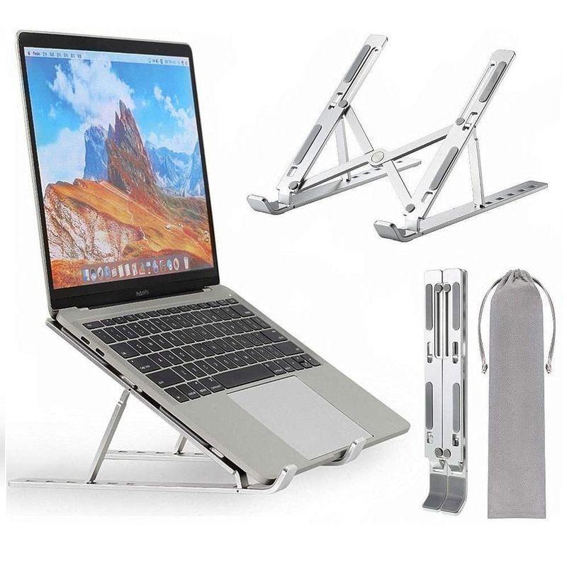 Stander multifunctional pentru laptop Silver Hold, aluminiu