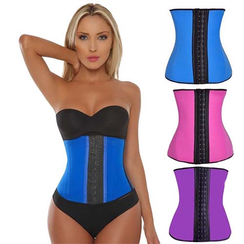 Corset modelator din latex pentru talie de viespe